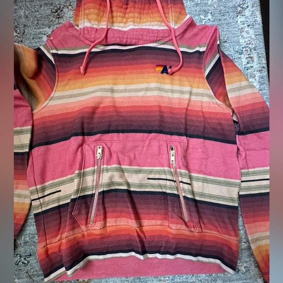 ‼️RARE‼️🎸AVIATOR NATION 🎸🔥NWT🔥 Serape Ninja Pullover Hoodie in
Pink— S - Picture 6 of 15
